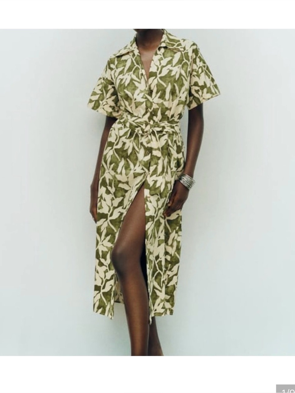 ZARA FLORAL PRINT POPLIN SHIRTDRESS
Size medium